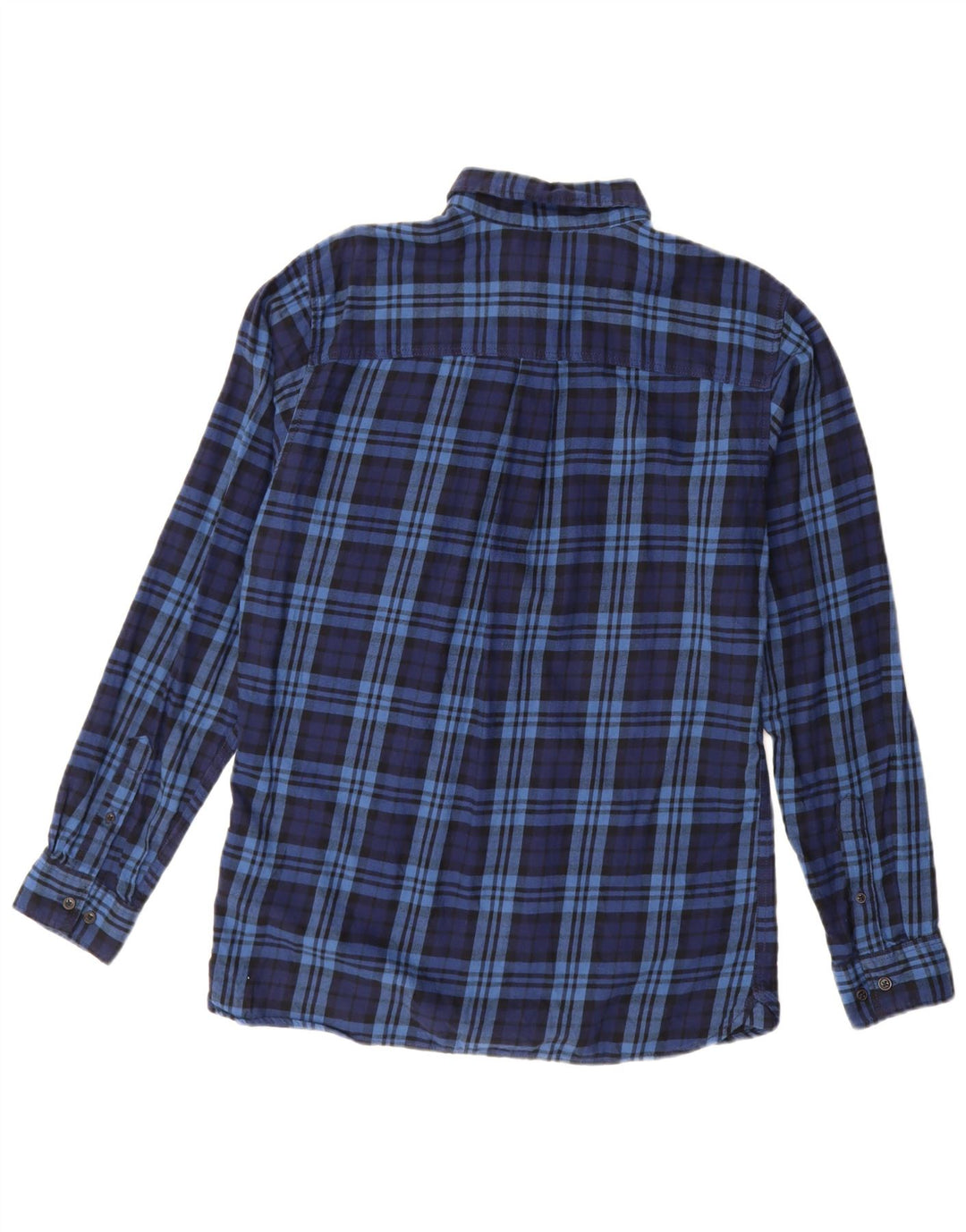 JACK & JONES Flanelskjorte til mænd Medium marineblå ternet bomuld