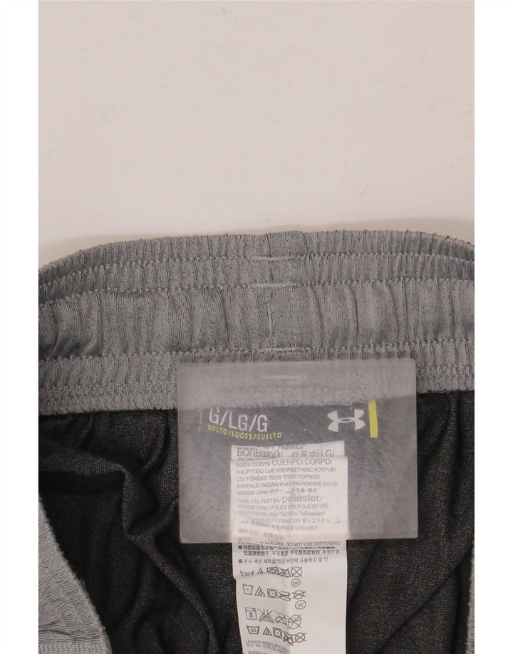 Under Armour Pantalon de Survêtement Homme Large Gris Colorblock Polyester