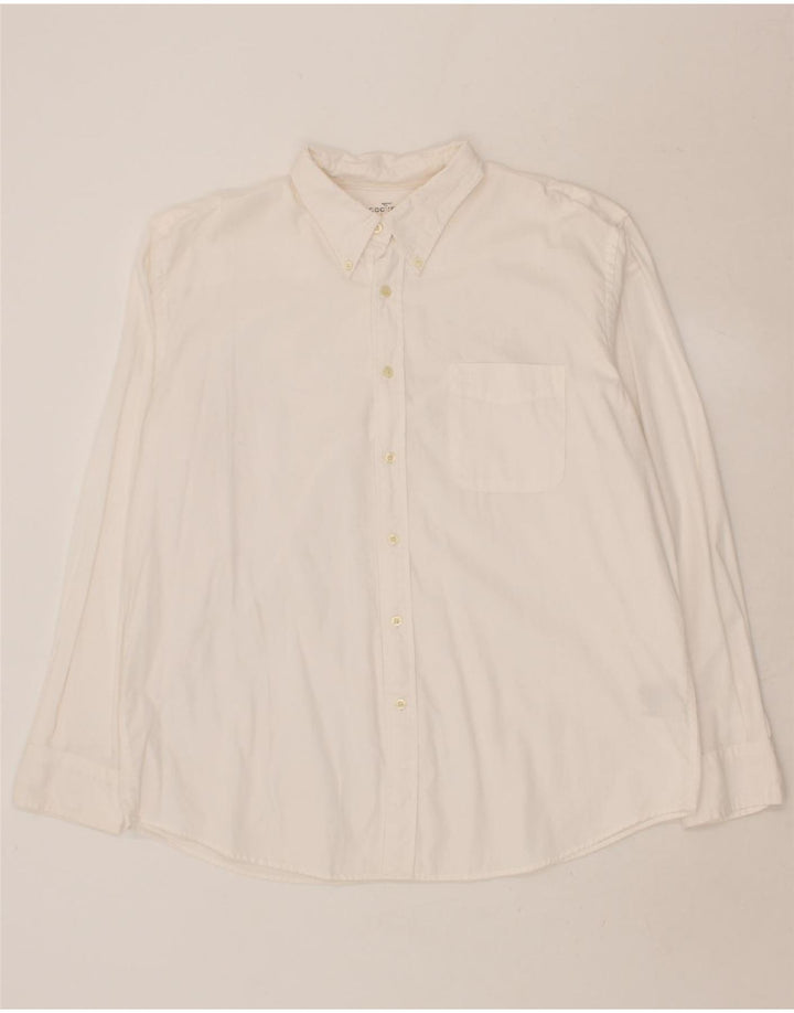 DOCKERS Mens Shirt XL White Cotton Vintage Dockers and Second-Hand Dockers from Messina Hembry 