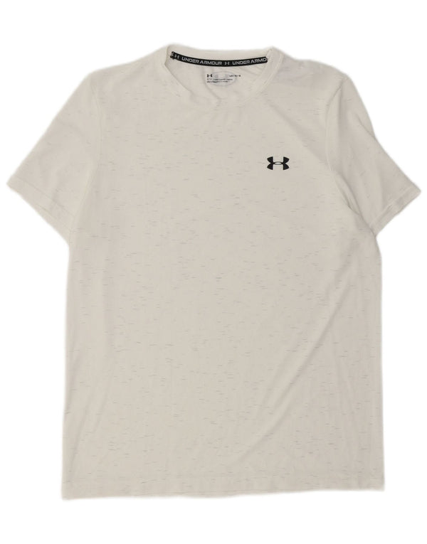 Under Armour T-Shirt Homme Haut Large Nylon Moucheté Blanc