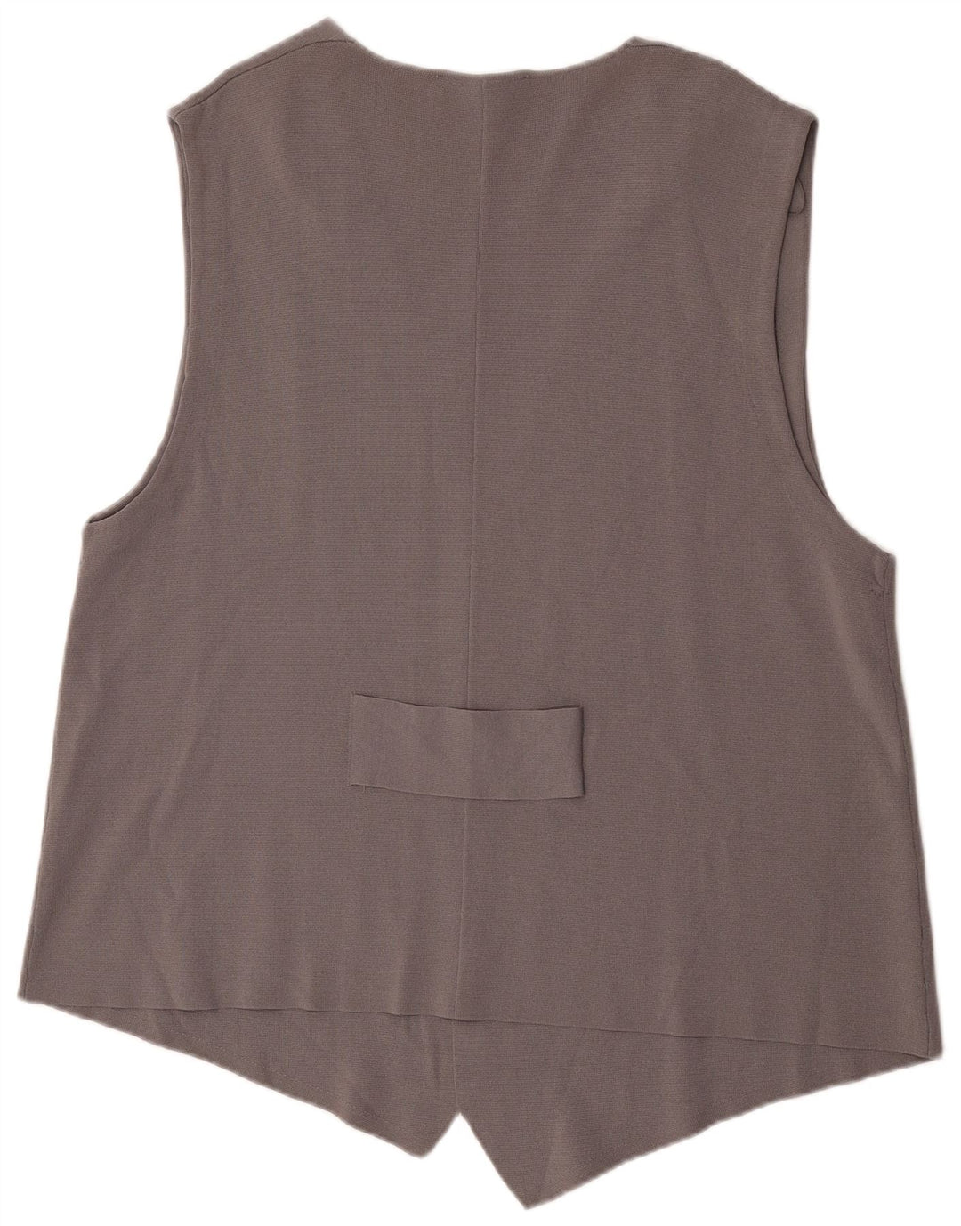 Zara Mujer OPEN Chaleco UK 10 Small Gris Viscosa