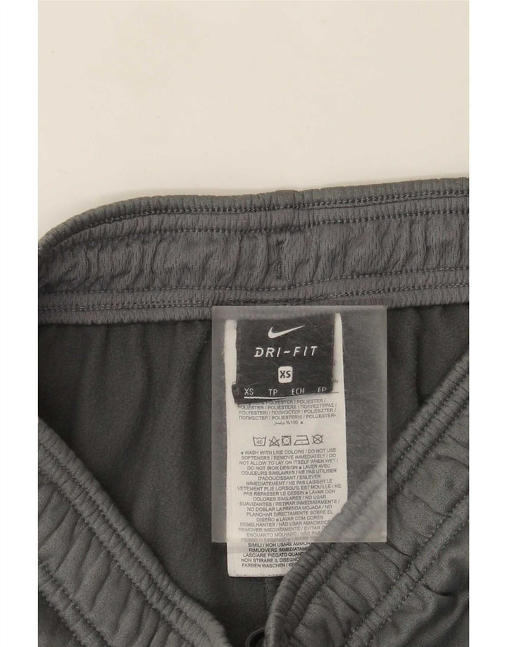 Nike Mens Dri Fit Tracksuit Trousers XS Grey Colourblock Polyester