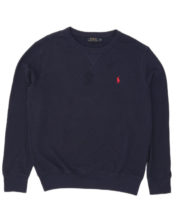 Polo Ralph Lauren Herre Sweatshirt Jumper Medium Navyblå Bomuld