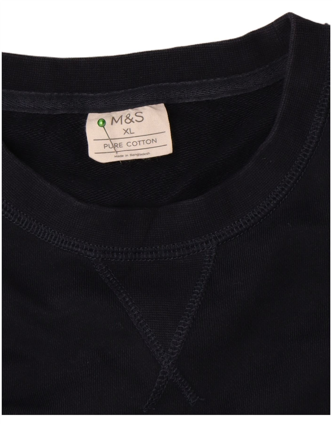 Marks & Spencer Mens Sweatshirt Jumper XL Navy Blue Cotton