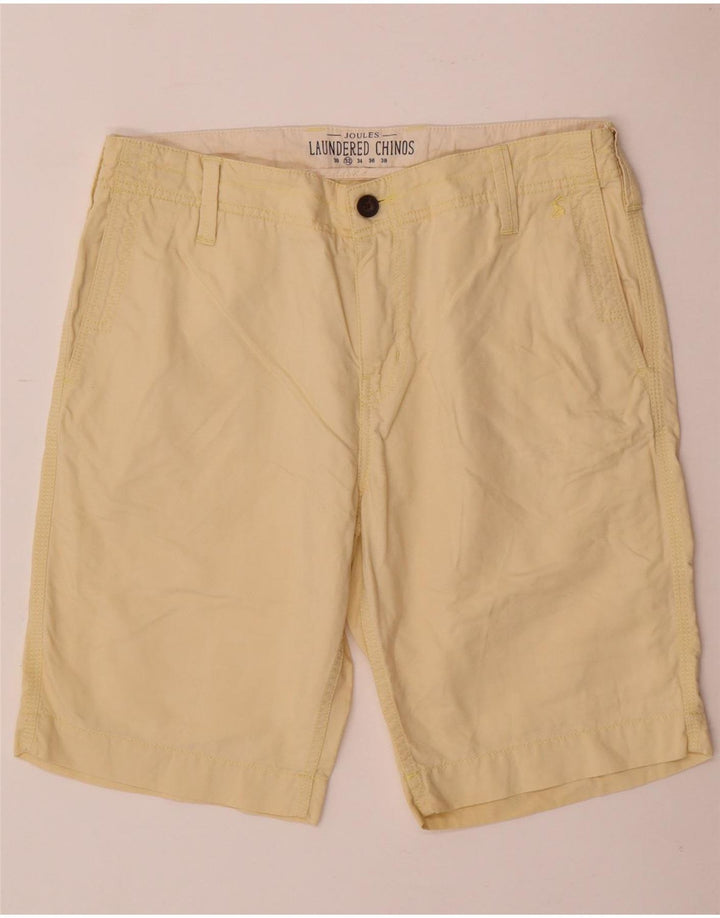 JOULES Mens Chino Shorts W32 Medium Yellow