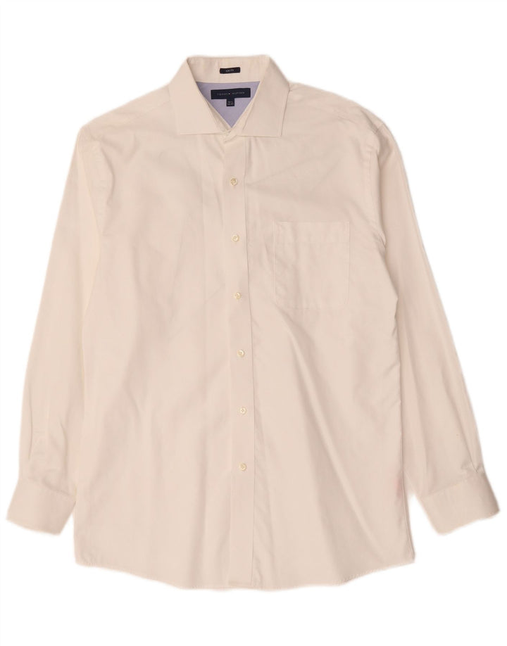 Tommy Hilfiger Mens Slim Fit Shirt Size 15 1/2 Medium White