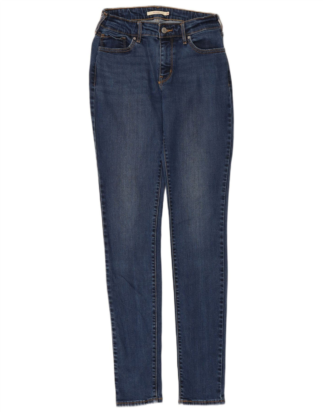 LEVI'S Womens 711 Skinny Jeans W29 L34 Blue Lyocell