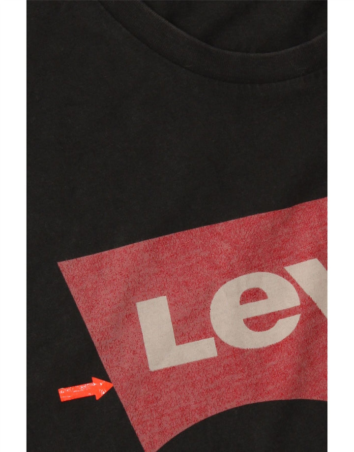 Levi's Mens Graphic T-Shirt Top XL Black Cotton