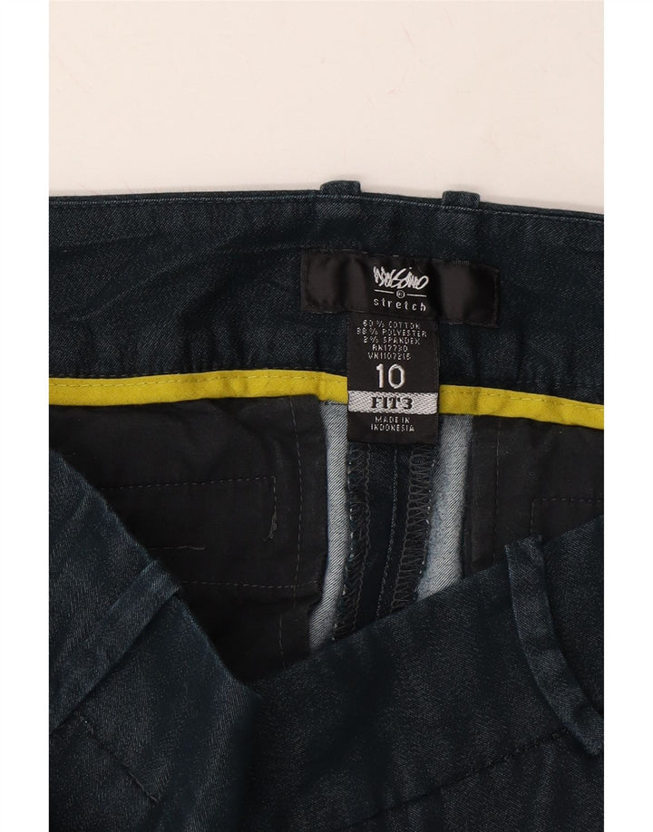 MOSSIMO Womens Straight Capri Trousers US 10 Large W32 L21 Navy Blue Vintage Mossimo and Second-Hand Mossimo from Messina Hembry 