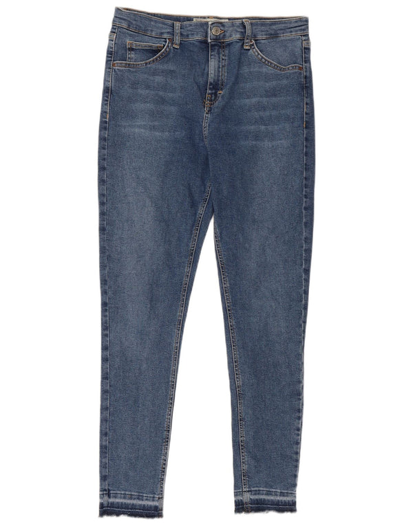 Topshop Womens Jamie Skinny Jeans W32 L27 Blue Cotton