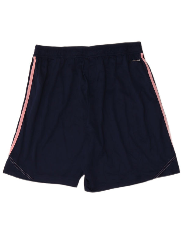 Pantaloncini sportivi Adidas Aeroready da donna UK 18 XL blu navy poliestere