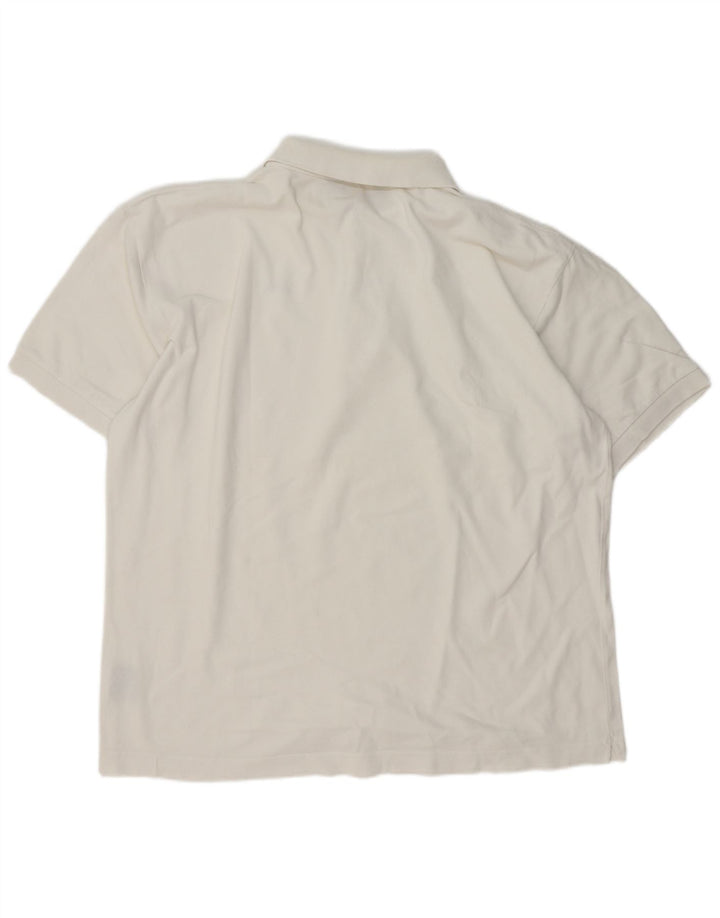 Kappa Mens Polo Shirt 2XL White Cotton