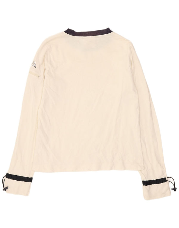 Kappa Jungen Top Langarm 13–14 Jahre 2XL Off White Colourblock