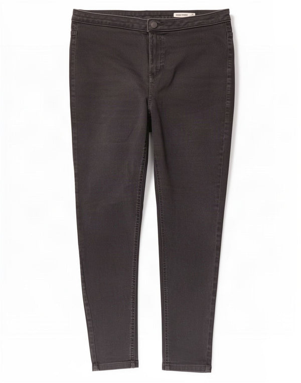 Женские джинсы скинни Marks & Spencer UK 18 XL W34 L28 Серые хлопковые