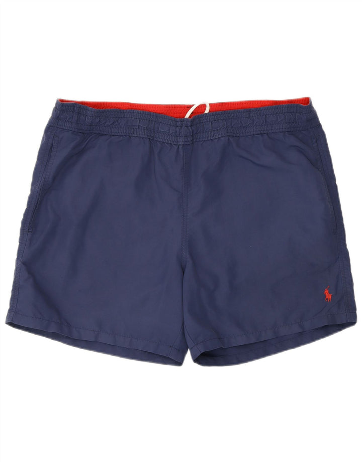 Polo Ralph Lauren Mens Swimming Shorts Medium Navy Blue Nylon
