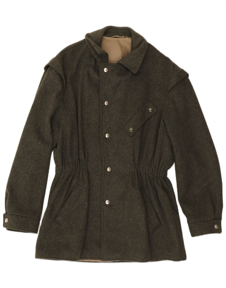 Vintage Womens Overcoat IT 50 XL Khaki