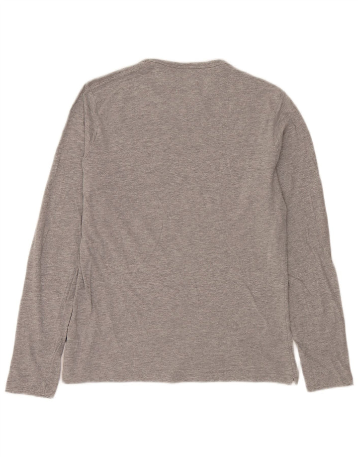 French Connection Haut à Manches Longues Homme Gris Moyen Coton