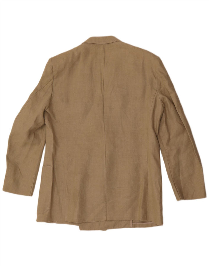 High Sky Herre Double Breasted Blazer Jacket UK 38 Medium Beige