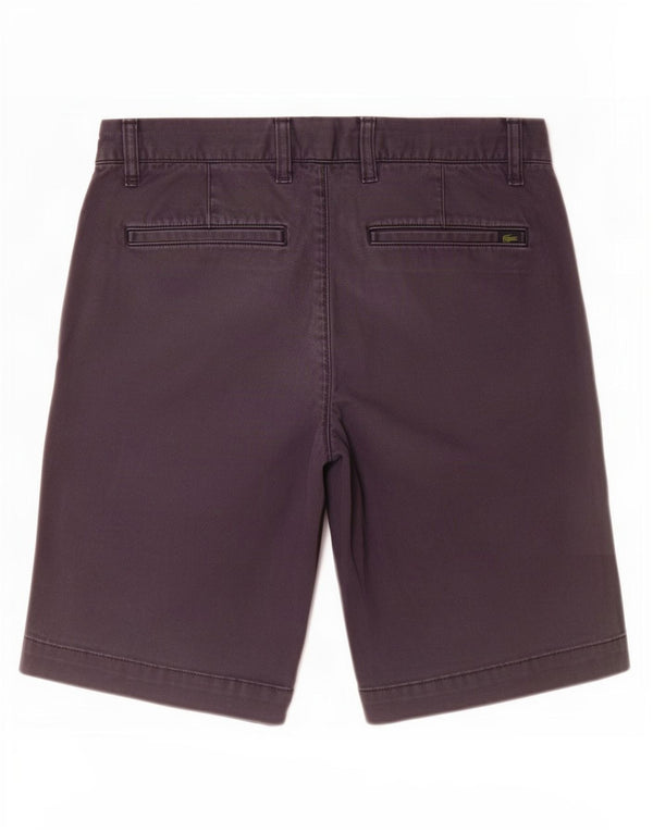 Pantaloncini chino slim fit da uomo Lacoste taglia 38 Small W30 cotone blu navy