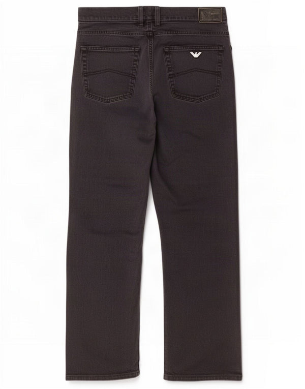 Armani Jeans dritti da uomo W36 L30 Cotone nero