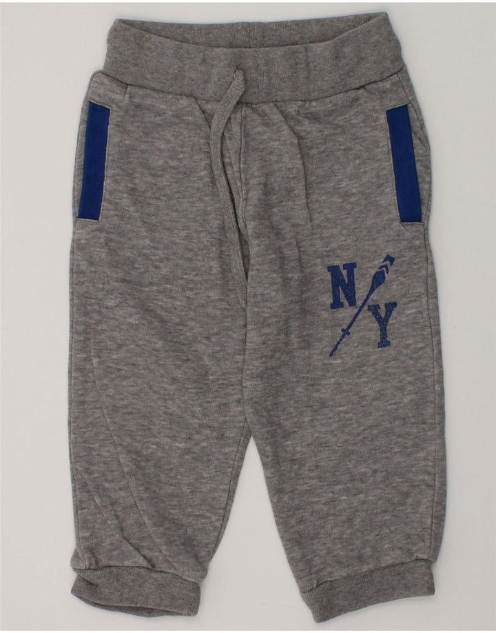 CHAMPION Baby Boys Joggers Tracksuit Trousers 6-9 Months XS Grey Cotton | Vintage Champion | Thrift | Second-Hand Champion | Used Clothing | Messina Hembry 