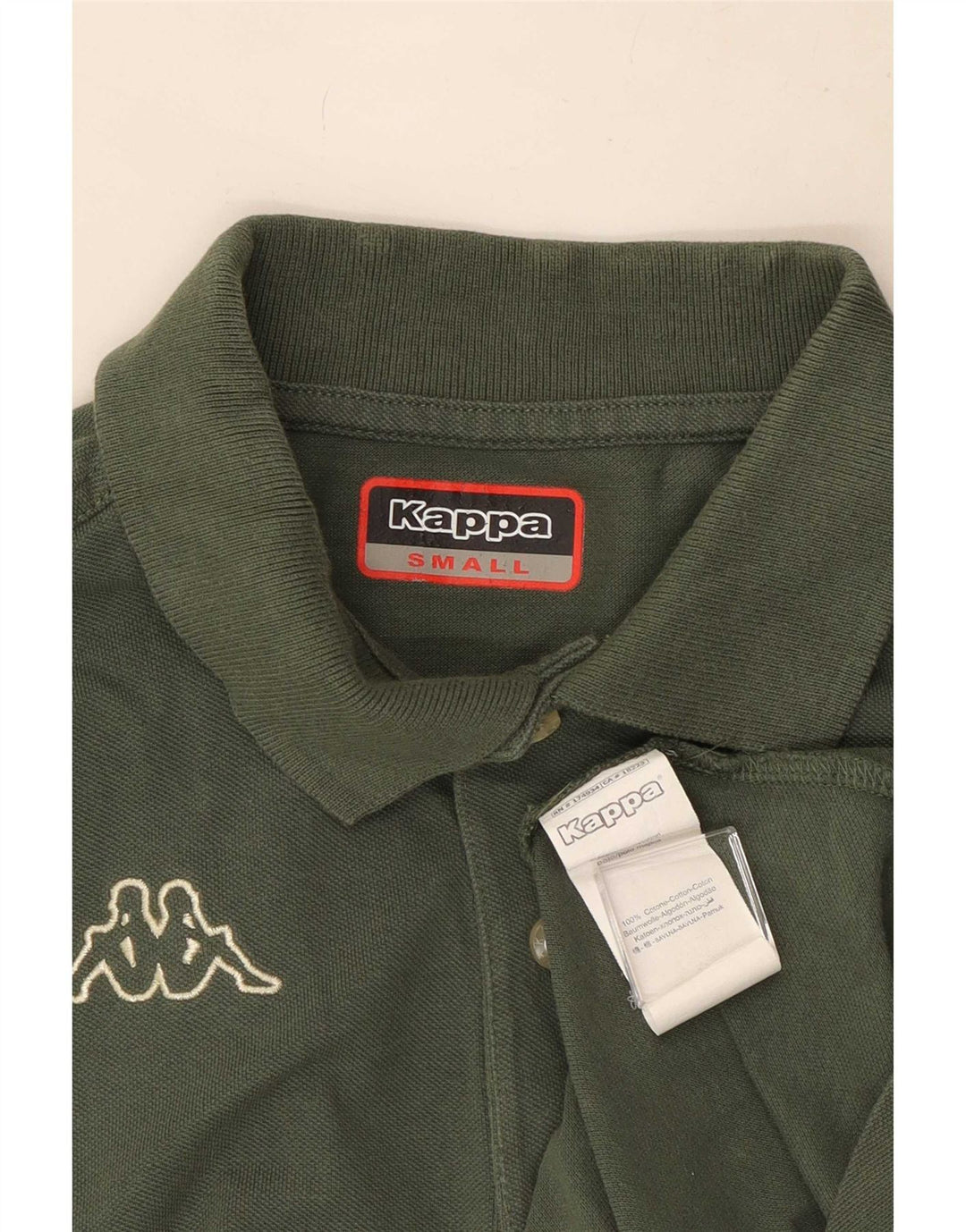 Kappa Polo Hombre Small Verde Algodón