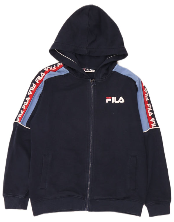 Fila Boys pulover s kapuljačom s patentnim zatvaračem 11-12 godina tamnoplave boje