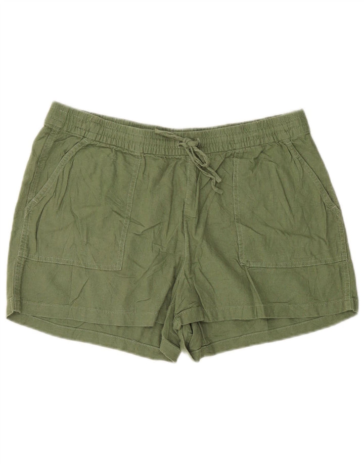 J. Crew Womens Chino Shorts Medium W30 Green Linen