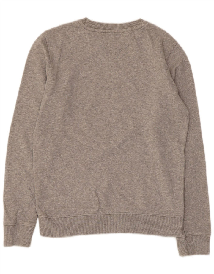 Tommy Hilfiger Boys Graphic Sweatshirt Jumper 11-12 Years Grey Flecked