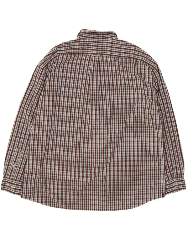 Gant herre Regular Fit skjorte 3XL brun ternet bomuld