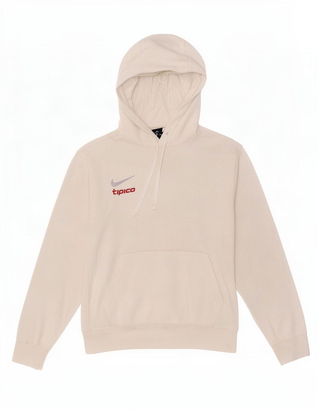 Maglia con cappuccio Nike da uomo in cotone bianco medio