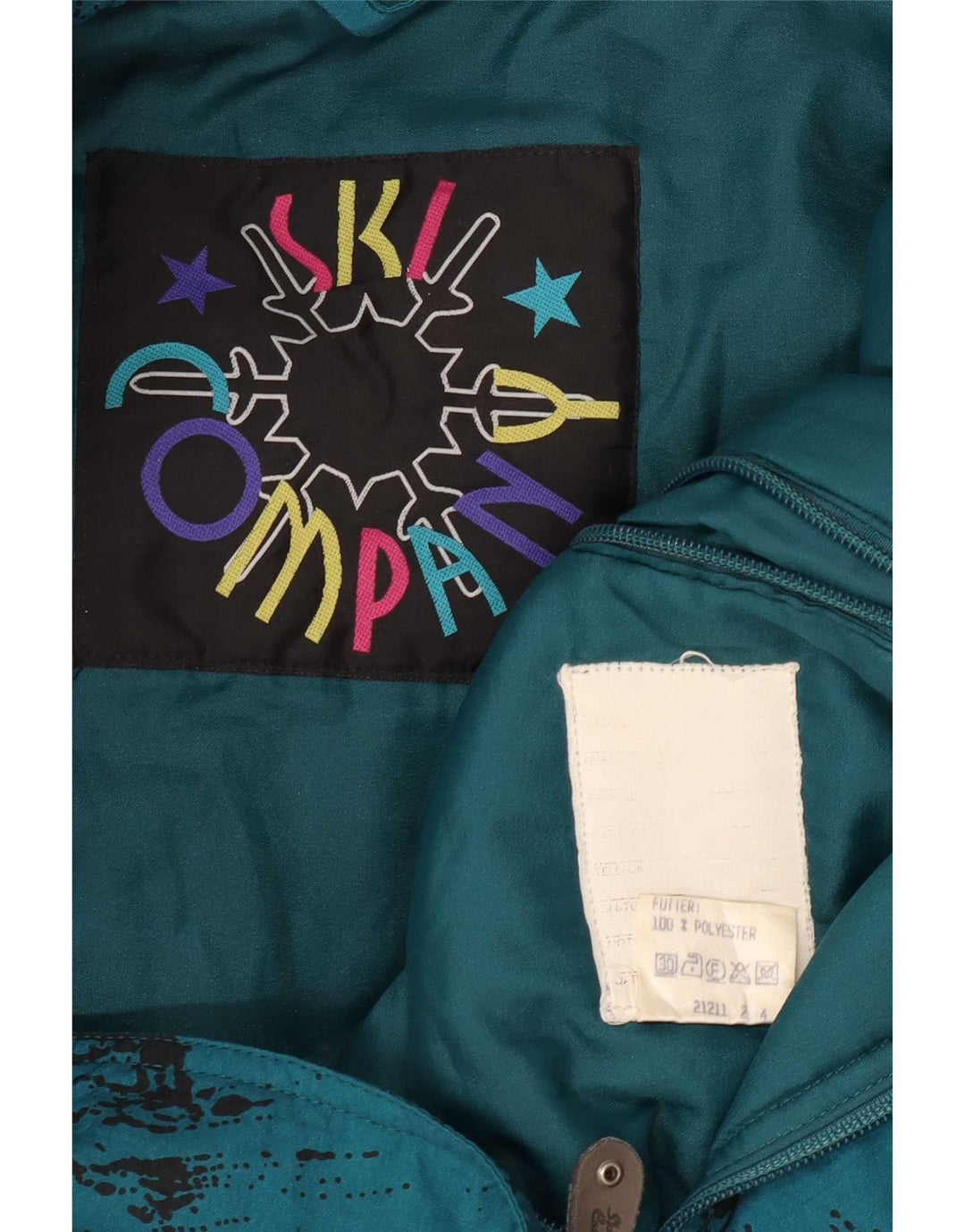 Vintage muški skijaški kombinezon IT 50 Medium Blue Tie Dye poliamid