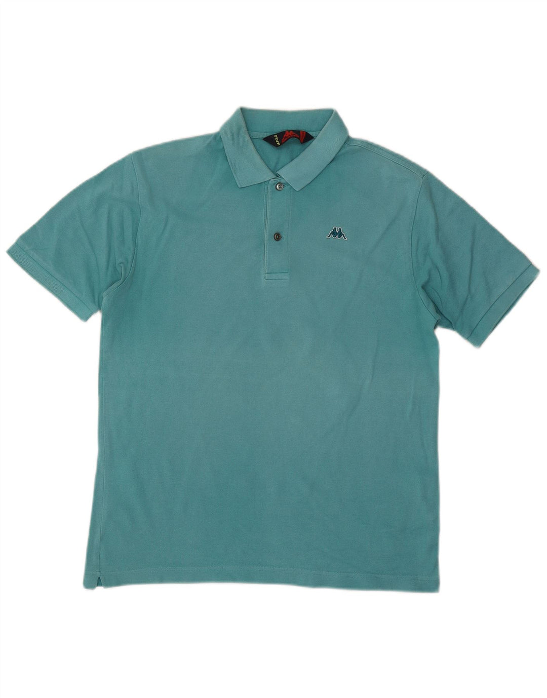 Kappa Mens Polo Shirt Medium Blue Cotton