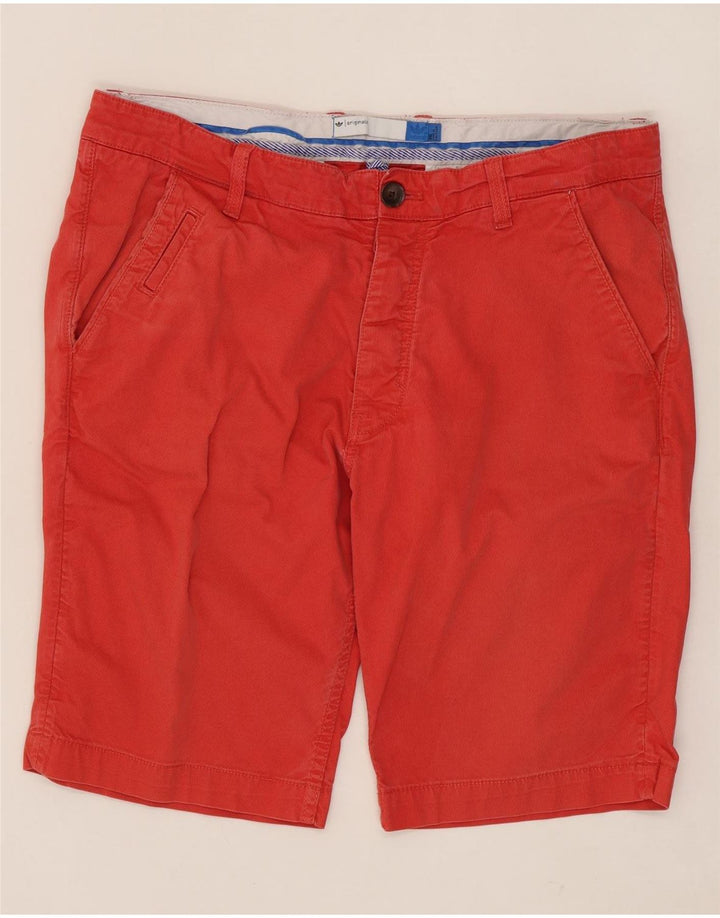 ADIDAS Mens Chino Shorts W36 Large Red Cotton