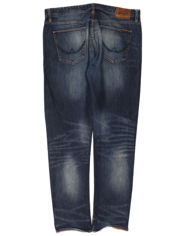 Мужские свободные джинсы Superdry Copperfill W36 L34 Темно-синие, хлопок