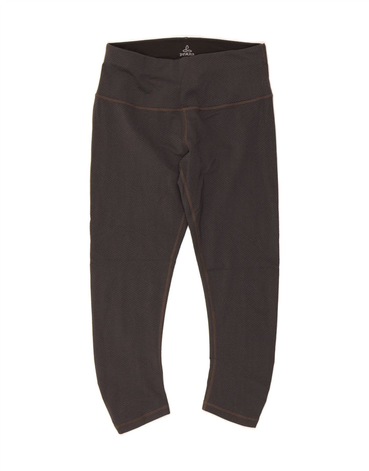 PRANA Womens Capri Leggings UK 8 Small Grey Polyester Vintage Prana and Second-Hand Prana from Messina Hembry 
