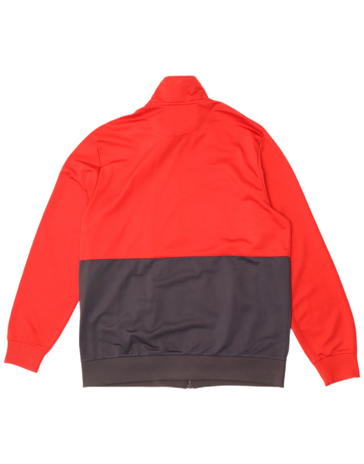 Lotto Mens Tracksuit Top Jacket 2XL Red Colourblock