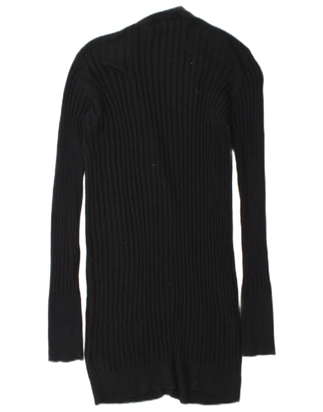 Maglione cardigan da donna Zara UK 14 cotone nero medio