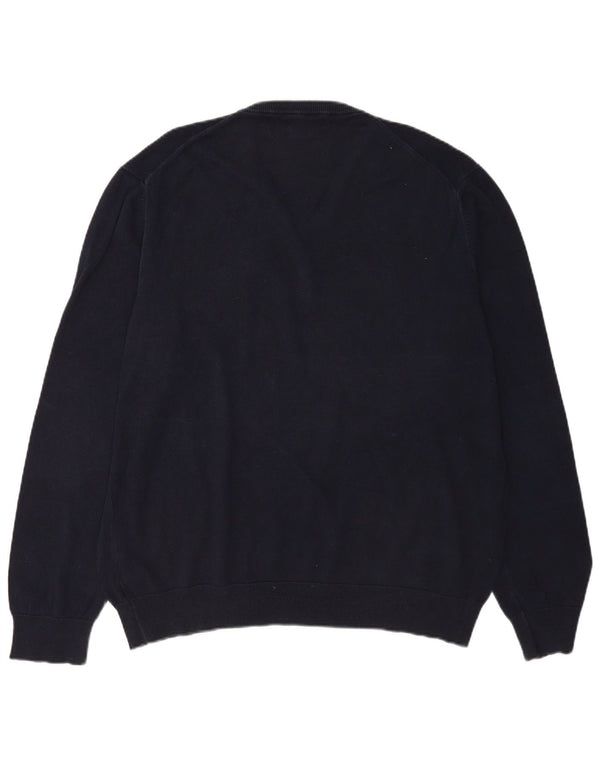 Maglione maglione con scollo a V da uomo Marks & Spencer 2XL cotone blu navy