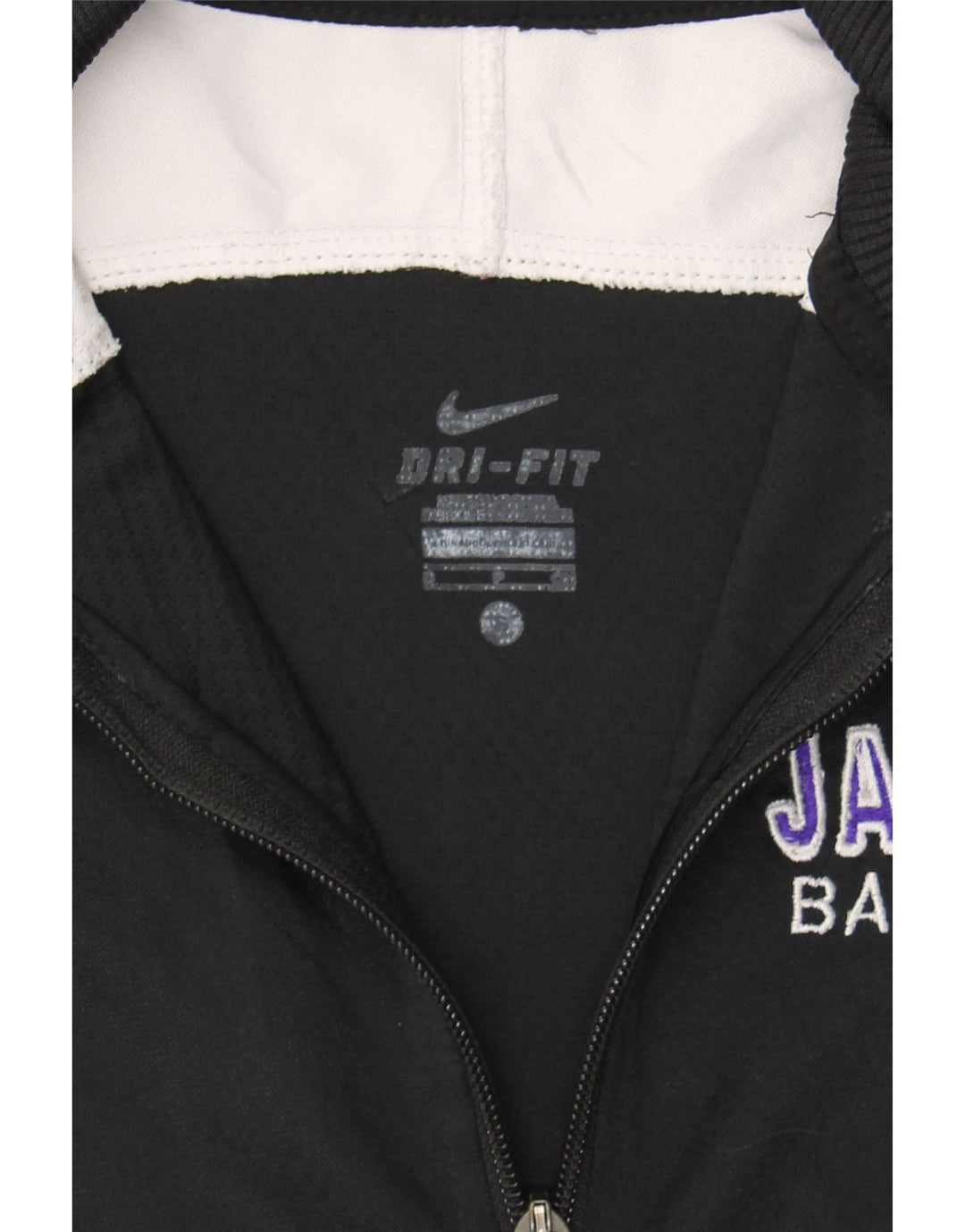 NIKE Mens Dri Fit Tracksuit Top Jacket Small Black Colourblock Polyester Vintage Nike and Second-Hand Nike from Messina Hembry 