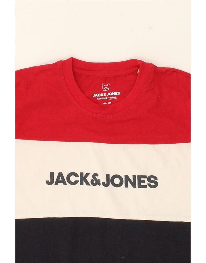 JACK & JONES Boys Graphic T-Shirt Top 13-14 Years Multicoloured Vintage Jack & Jones and Second-Hand Jack & Jones from Messina Hembry 
