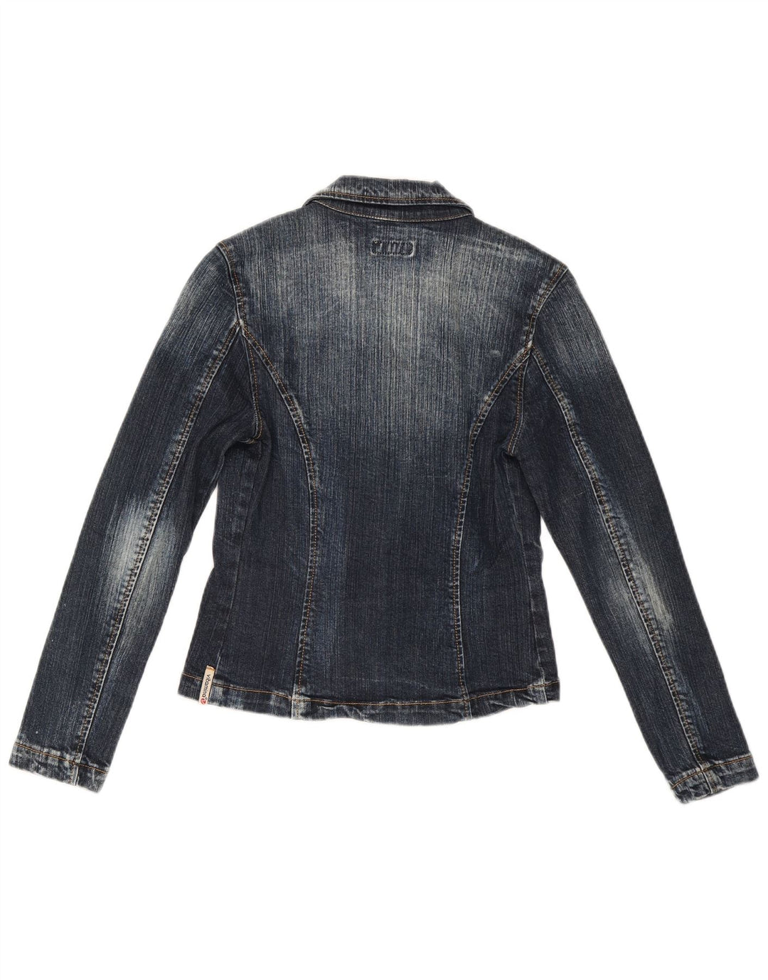 Giacca da donna in denim a 1 bottone Vitamina da donna UK 14 Cotone blu medio