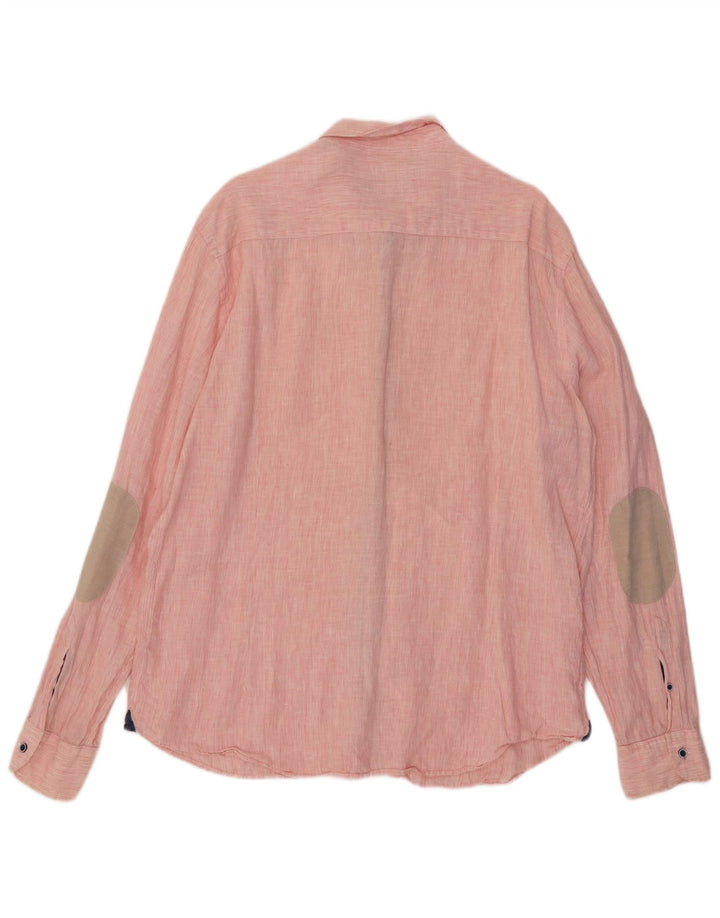 Camicia da uomo Massimo Dutti 2XL Gessato rosa