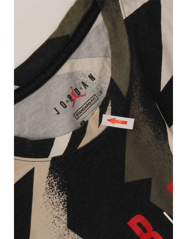 Jordan T-shirt graphique coupe standard pour homme, moyen, multicolore, géométrique