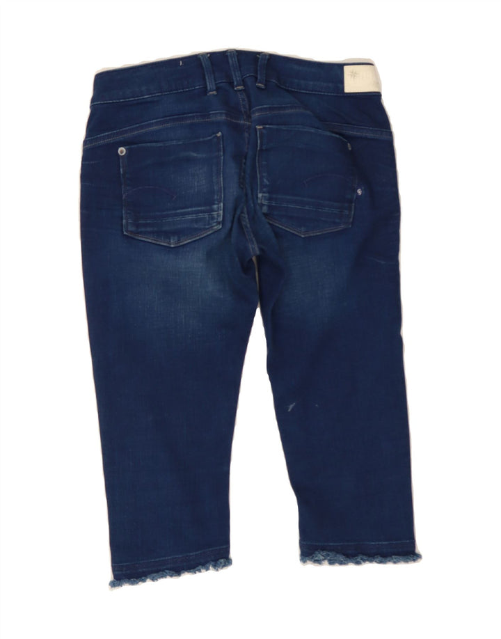 G-STAR Womens Denim Bermuda Shorts W27 Small Navy Blue Cotton Vintage G-Star and Second-Hand G-Star from Messina Hembry 