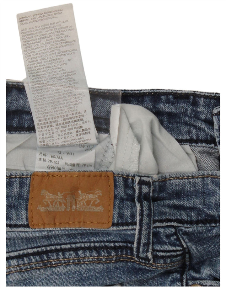 LEVI'S Womens Capri Jeans US 12 Large W31 L18 Blue Cotton