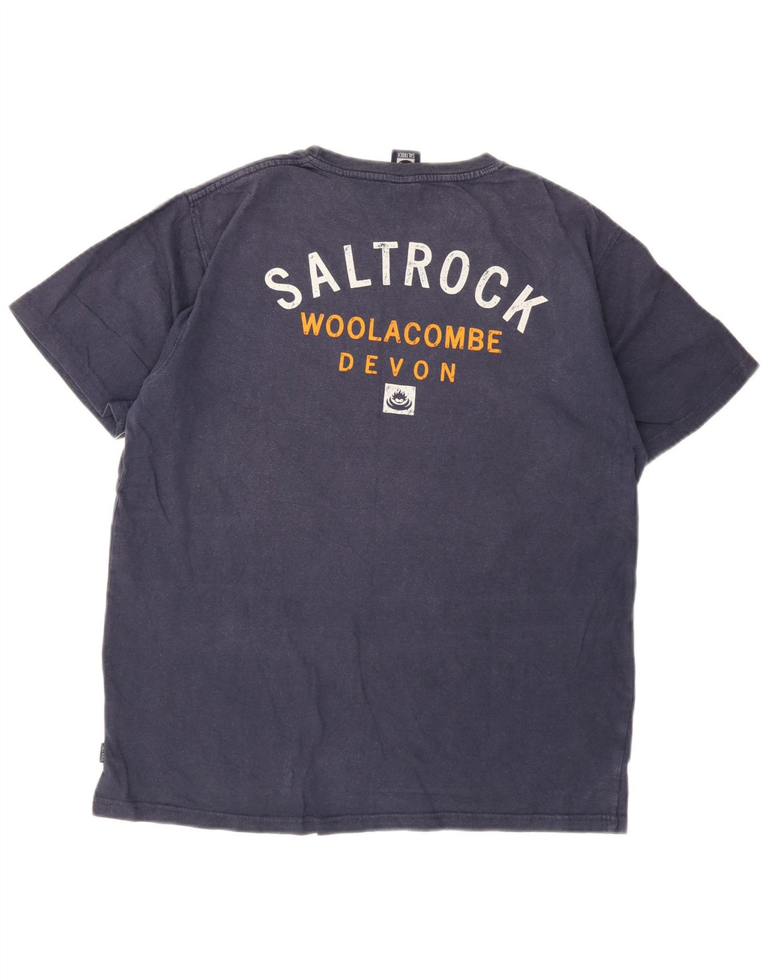 Saltrock Mens Graphic T-Shirt Top Medium Navy Blue Cotton