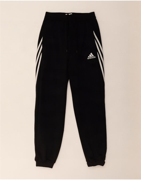 Adidas Mens Tracksuit Trousers Joggers Medium Black Polyester