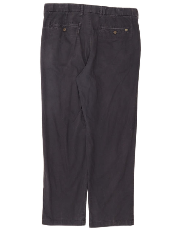 Pantaloni chino drepți pentru bărbați Marks & Spencer L36 L31 Bumbac bleumarin
