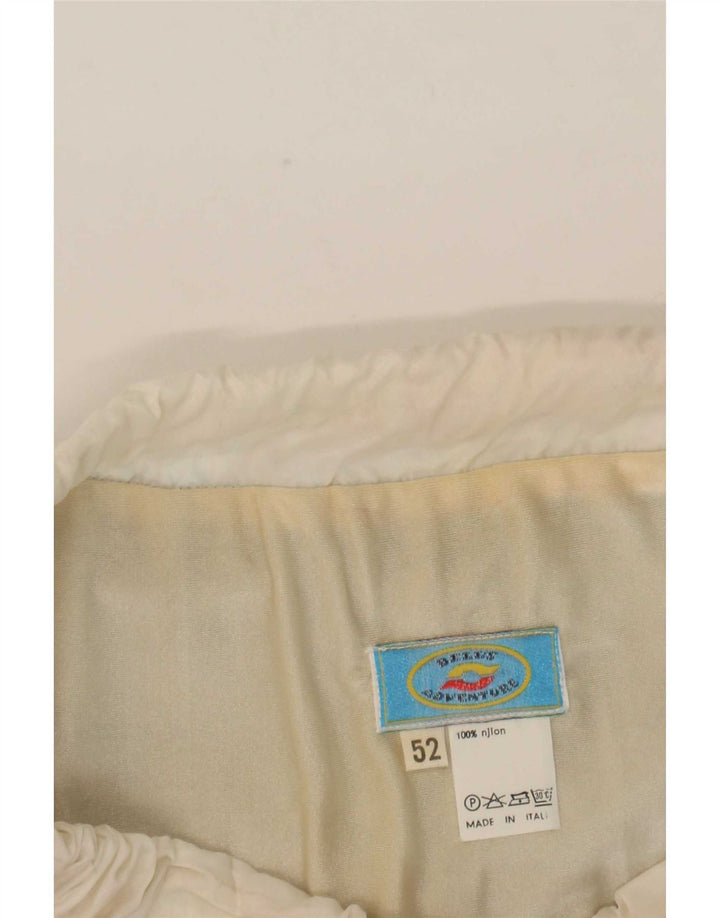 Vintage Mens Swimming Shorts IT 52 Large Multicoloured Colourblock Nylon